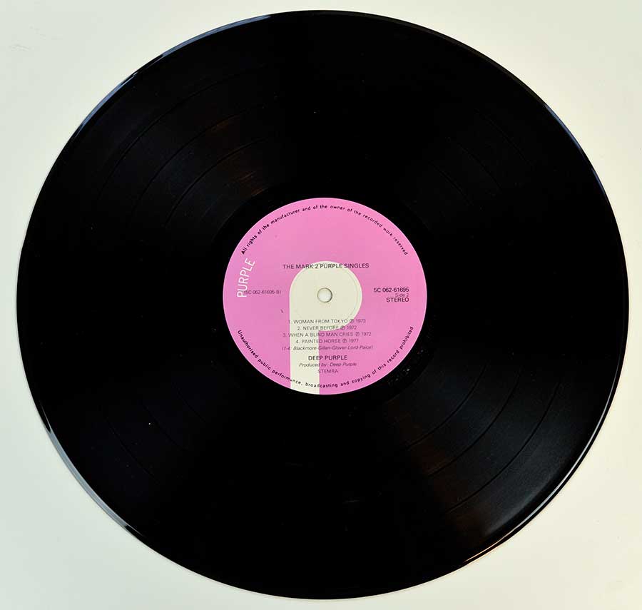 High Resolution Photo of the LP Side Two  of The Mark 2 Purple Singles https://vinyl-records.nl